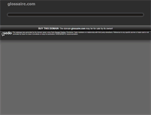Tablet Screenshot of glossaire.com